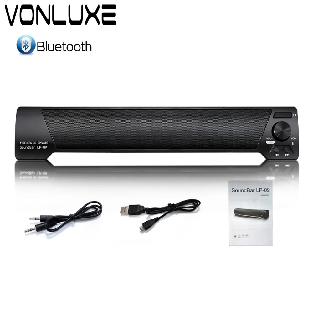 Fashion Portable Powerful Bluetooth Soundbar Speaker Perfect sound HIFI USB For Computer PC Tablet TV | Электроника