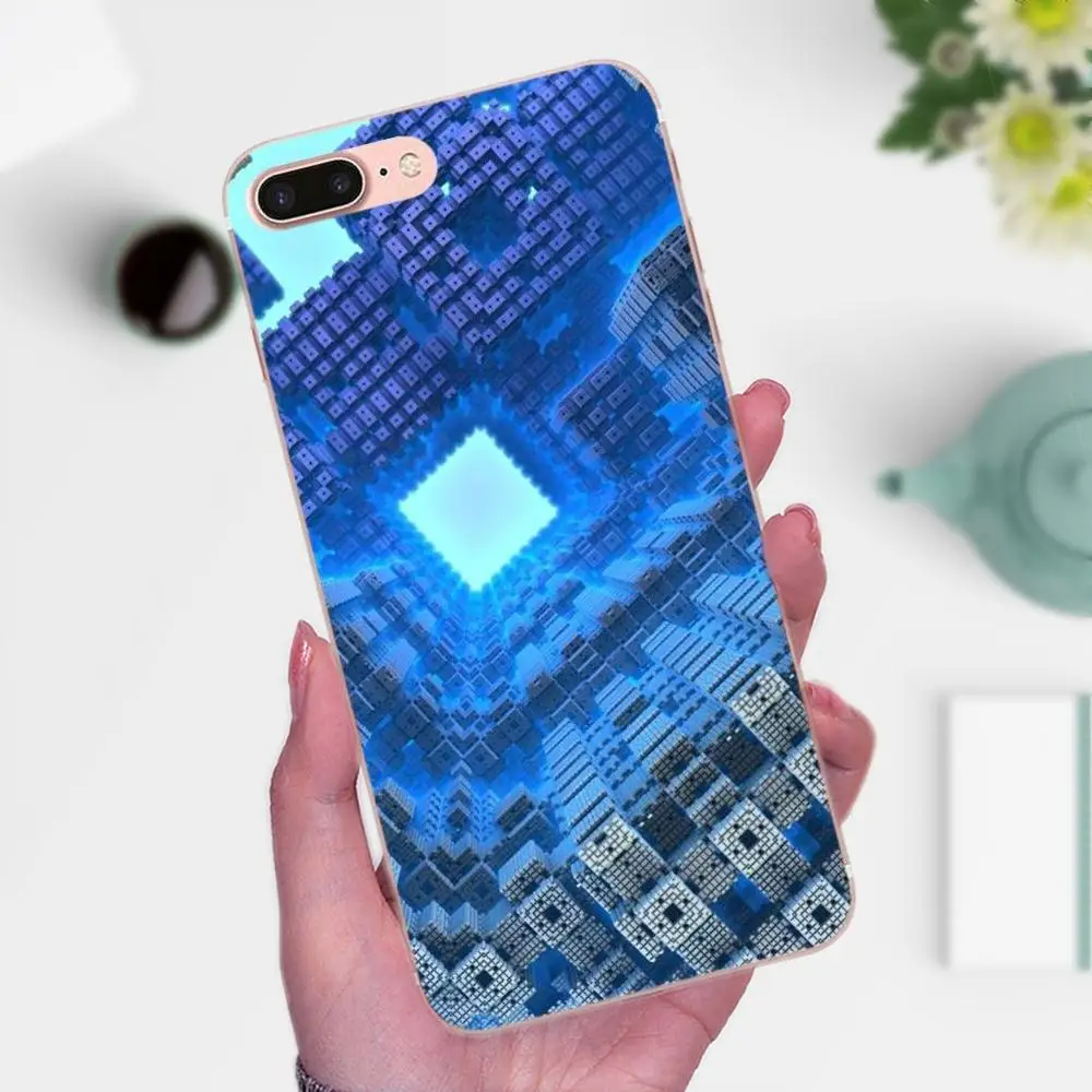Красочные фрактальные арт 2018 для Apple iPhone 4 4S 5 5C 5S SE 6 6S 7 8 Plus X XS Max XR мягкие лучшие