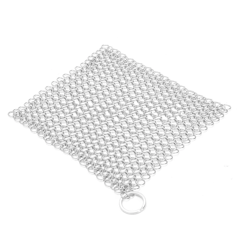 JX LCLYL нержавеющая сталь Chainmail кольцо скребок чугунная сковорода кастрюля