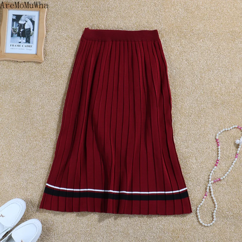 AreMoMuWha весенне-осенняя Корейская темпераментная короткая юбка в стиле ретро с