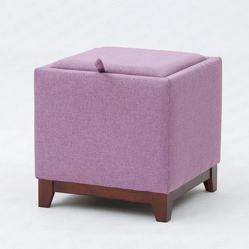 Журнальный столик из цельного дерева табурет для ног дома гостиной хранения