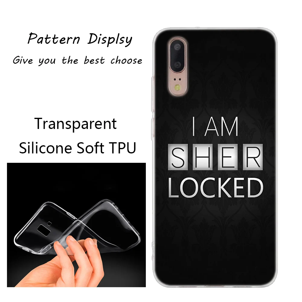011 Популярный силиконовый чехол 221B i am Sherlock Holmes Sherlocked для huawei P30 P20 P10 P9 P8 Lite P30 P20 Pro Mini P Smart Plus - Цвет: 011