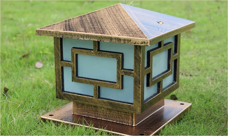 Фонарь для наружного освещения ландшафт японский квадратный винтажный