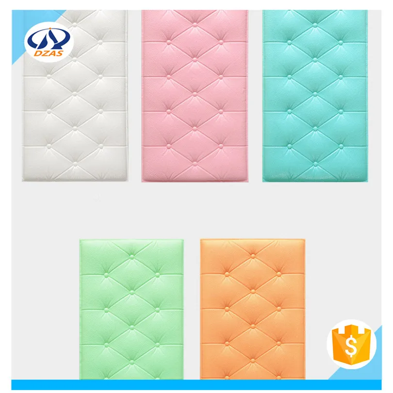 

DX Self-adhesive 3D stereo headboard waterproof crash thickened soft surrounded children foam wall panel