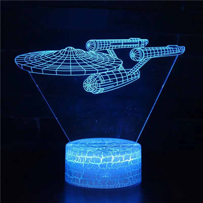 7 цветов изменить светодиодный ночной Светильник потерянный броненосец Usb 3d