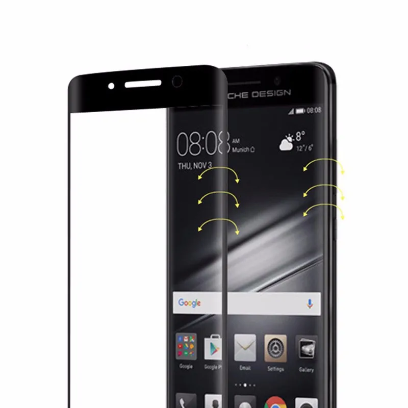 3D изогнутое полное покрытие закаленное стекло для Huawei Mate 9 Pro защита экрана полная
