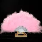 Веер с супер большими перьями для исполнения индейки, праздвечерние чные принадлежности, мягкий пушистый веер для бурлеска, свадебное платье, нарядное платье, веер для костюма