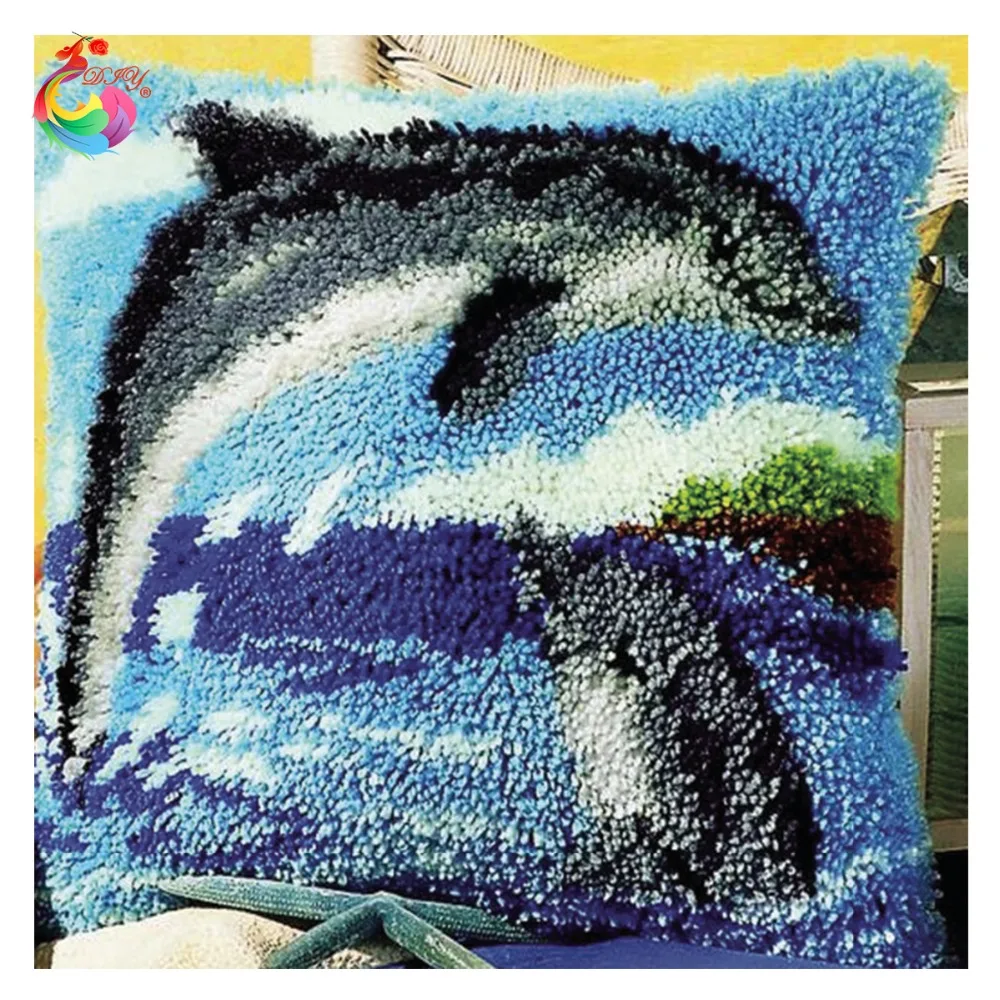 Горячий Крюк с защелкой подушки Наборы подарок DIY рукоделие крючком Подушка