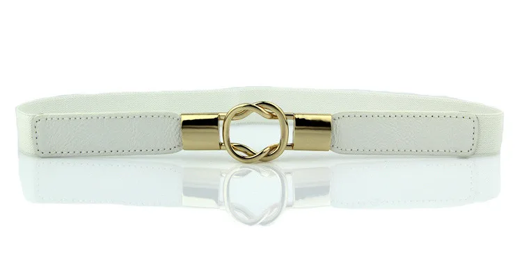 style 4 white Мода черный пояс тонкий эластичный пояс-стрейч талии Вечерние ремни для женщин украшения пальто платье пояс пояса - Цвет: style 4 white