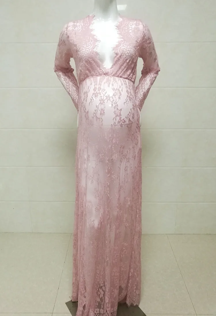 Кружевное платье для беременных реквизит фотосъемки прозрачное вечернее