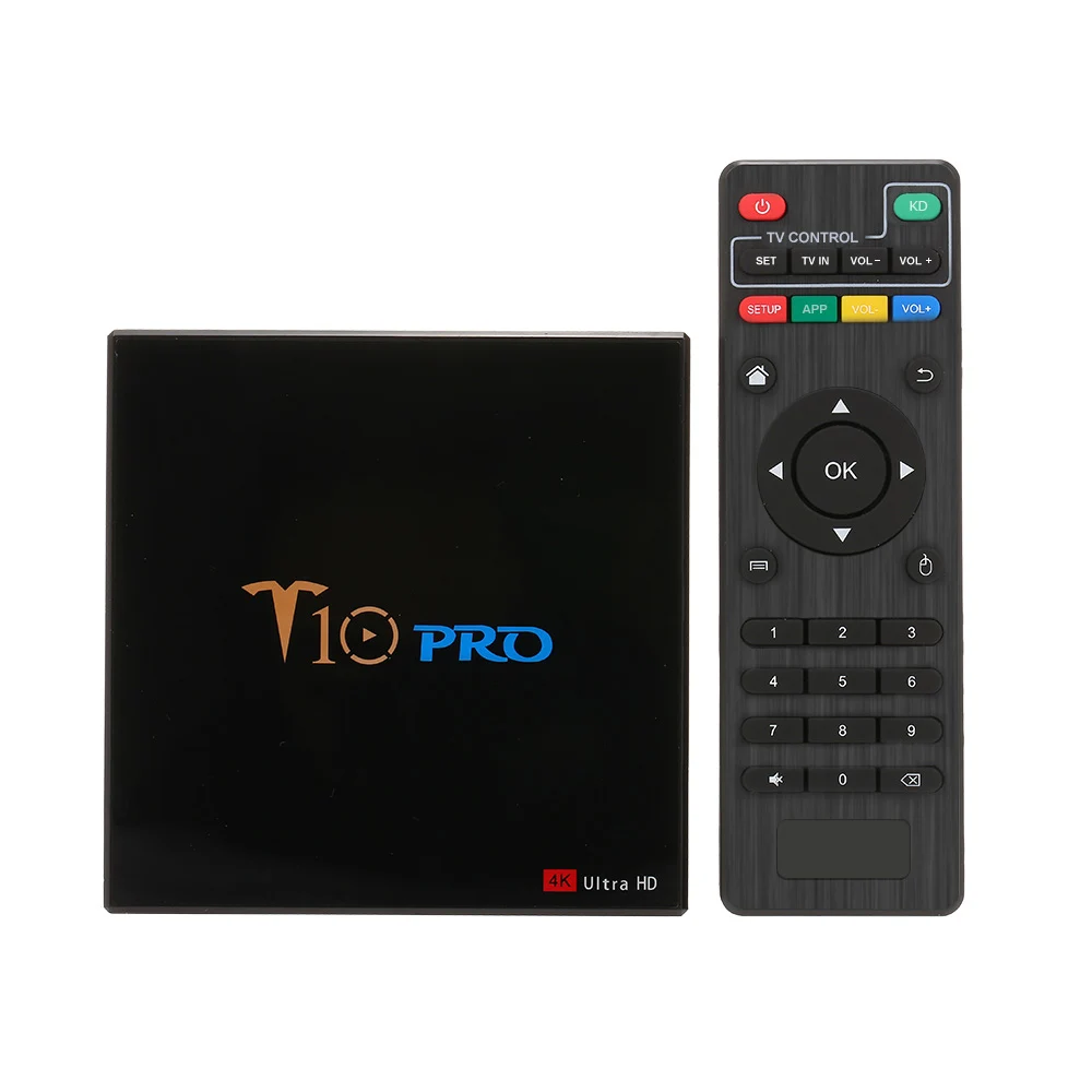 ТВ приставка T10 PRO на Android 8 1 S905X2 четыре ядра 4K UHD 4 Гб + 64 ГБ двухдиапазонный Wi Fi Bluetooth
