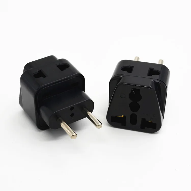 Универсальная белая/черная медная вилка для электропитания abs AU US UK to EU Швейцария