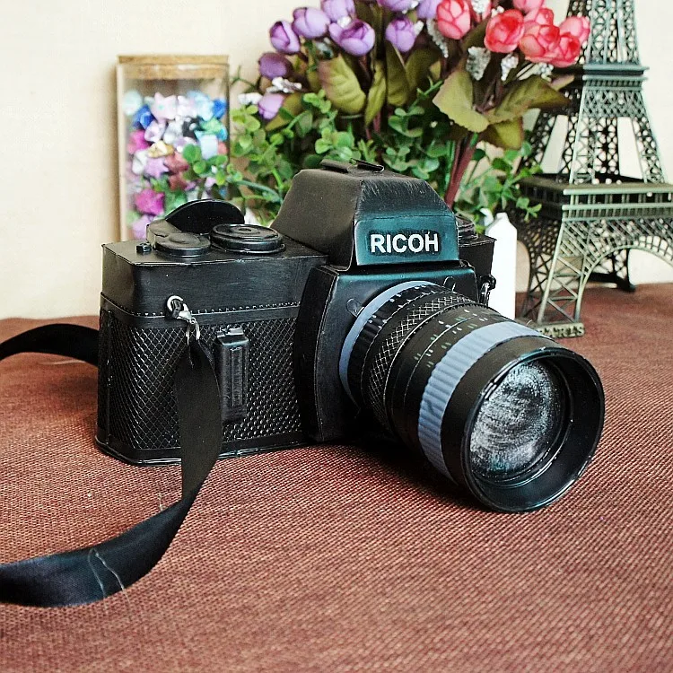 Ручная работа металлическая Ретро модель старая ретро камеры реквизит 127224