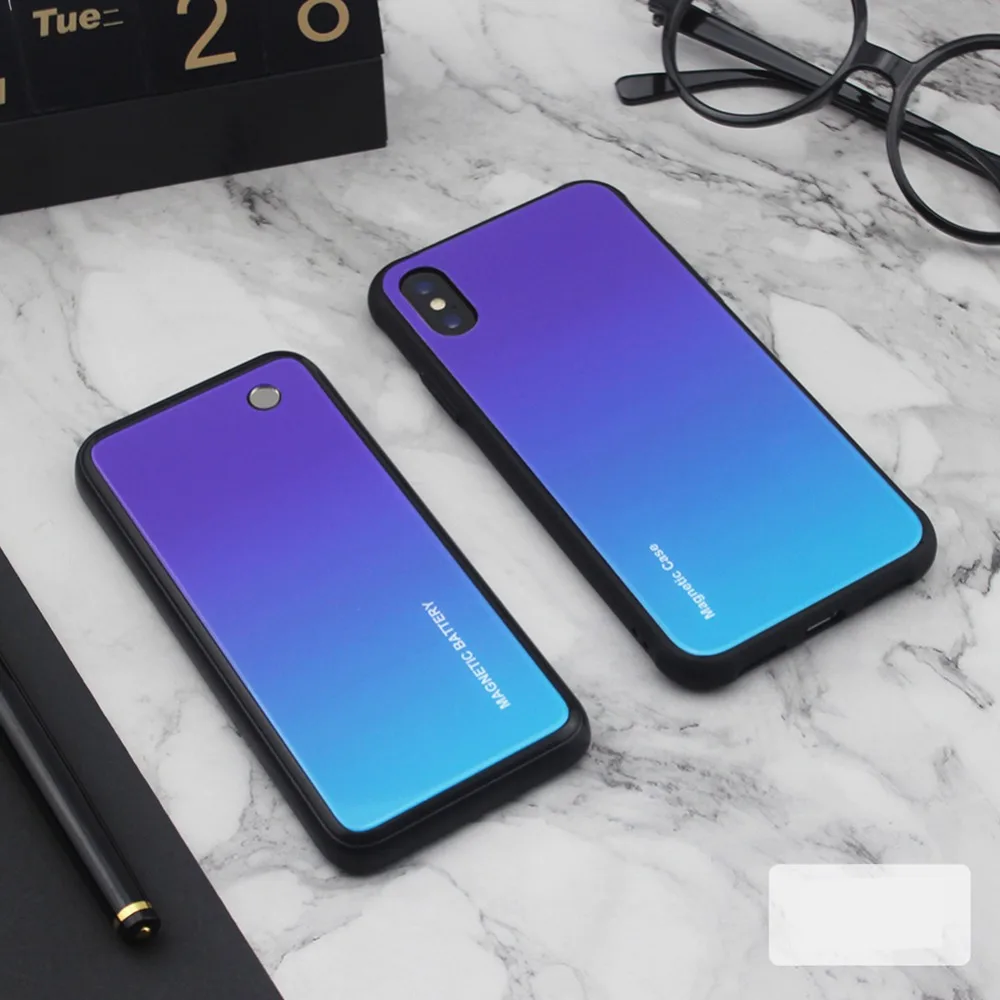 5000 мАч чехол для зарядного устройства для iphone X/XR/XS MAX чехол для телефона умный беспроводной зарядный Аккумулятор для samaung note9 note8
