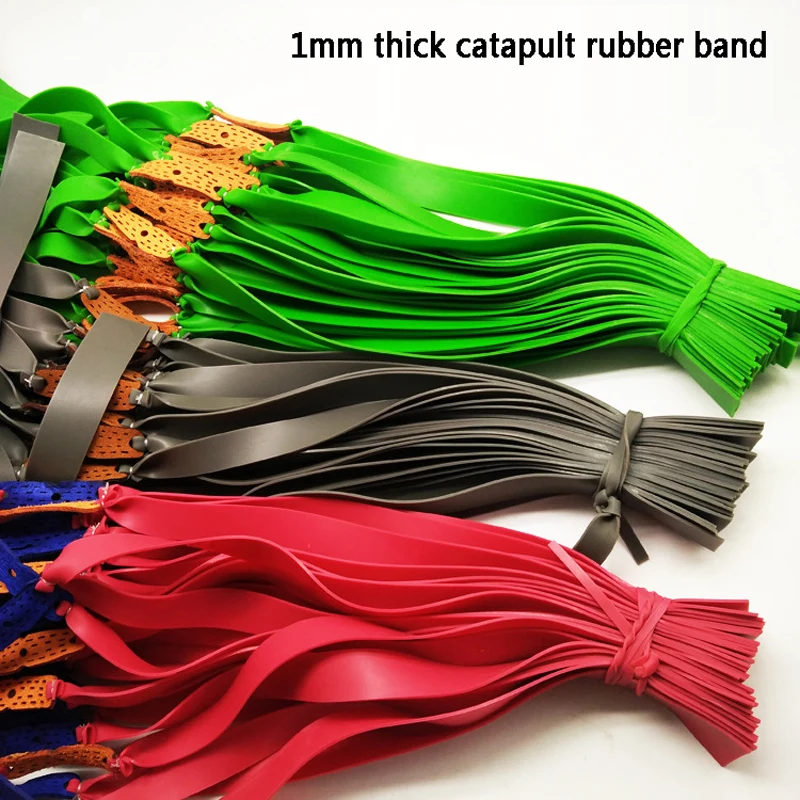 8 шт. Рогатка Резиновая лента натуральный латекс желтая катапульта плоская