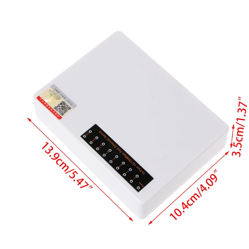 Мини-16-Порты и разъёмы 10/100 Мбит/с Fast LAN Ethernet сетевой коммутатор gigabit хаб настольное адаптер Горячий
