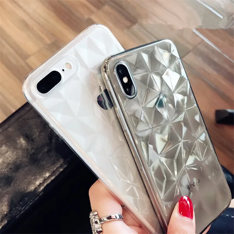 Роскошный мягкий прозрачный ТПУ чехол с 3D бриллиантами для Huawei P20 P8 P9 P10 Lite 2017 Honor 9i