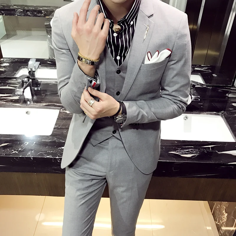 new Suits Suit the stylist three-piece SJT46 - P300 66.4% polyester 30.5% viscose 3.1% spandex