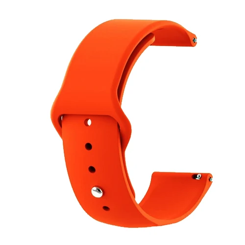 10-Orange red Huawei watch gt band для samsung galaxy watch active 46 мм 42 мм gear S3 frontier/classic S2 ремешок силиконовый 22 мм/20 мм ремешок для часов - Цвет ремешка: 10-Orange red