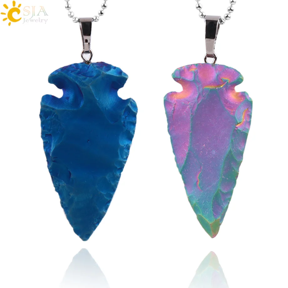 CSJA натуральный индийский необработанный оникс тибетское ожерелье мужское синее