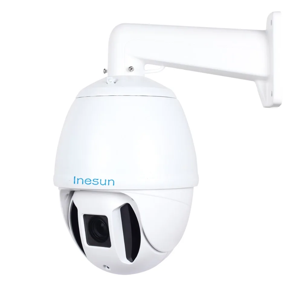 Inesun 7 дюймов наружная PTZ IP камера 30X оптический зум 5MP супер HD 2592x1944