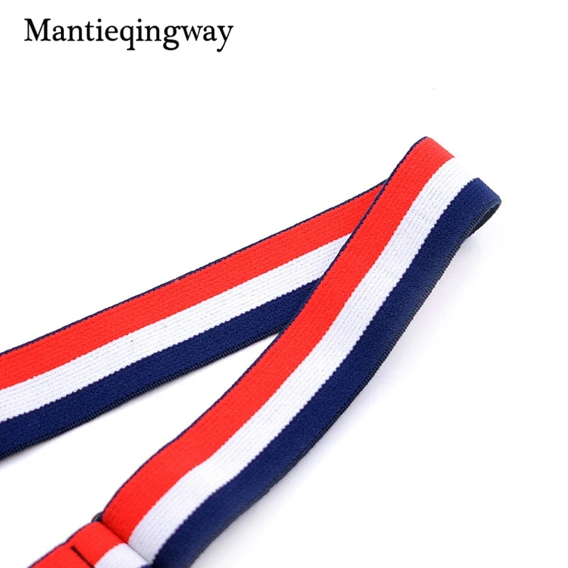 Модные рубашки Mantieqingway для мужчин подтяжки костюмов эластичные подвязки
