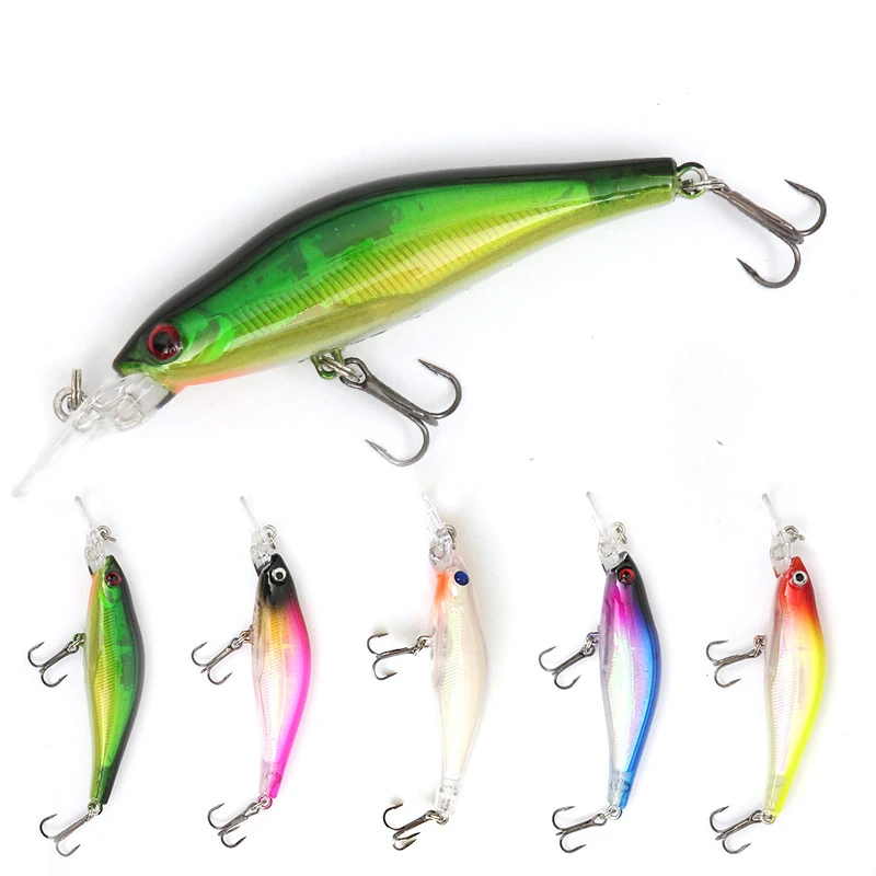 

Fishing minnow 80mm 5.7g Hard Bait Minnow streak Fishing lures Bass Fresh water hook diving perch wobbler fish baits hook