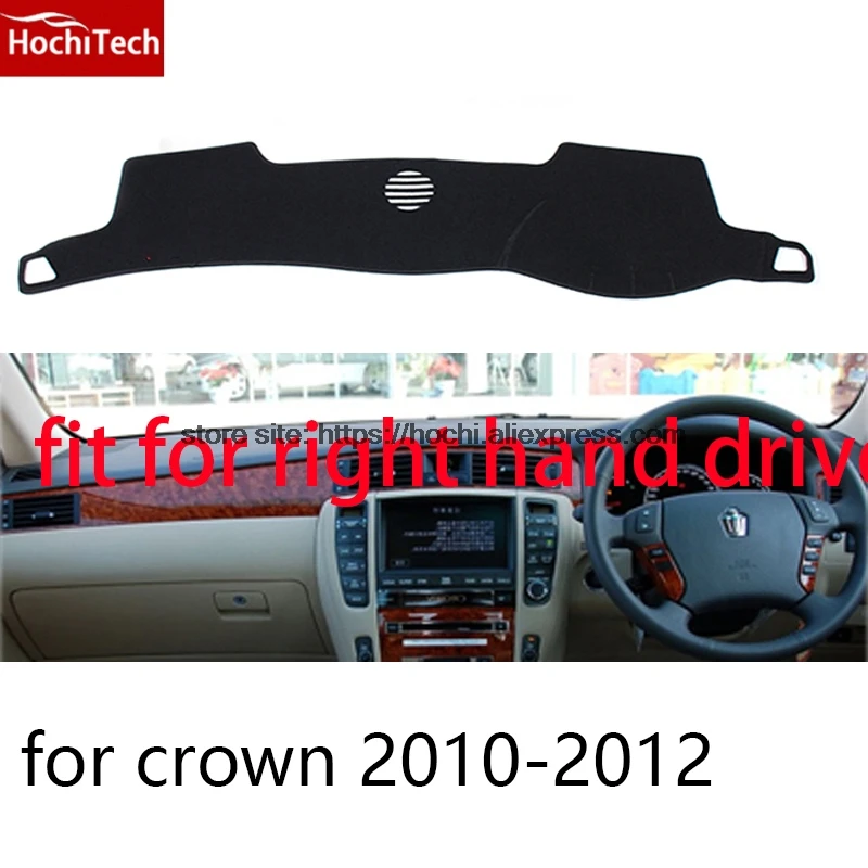 Для toyota crown правый руль приборной панели коврик защитный черный Автомобильный