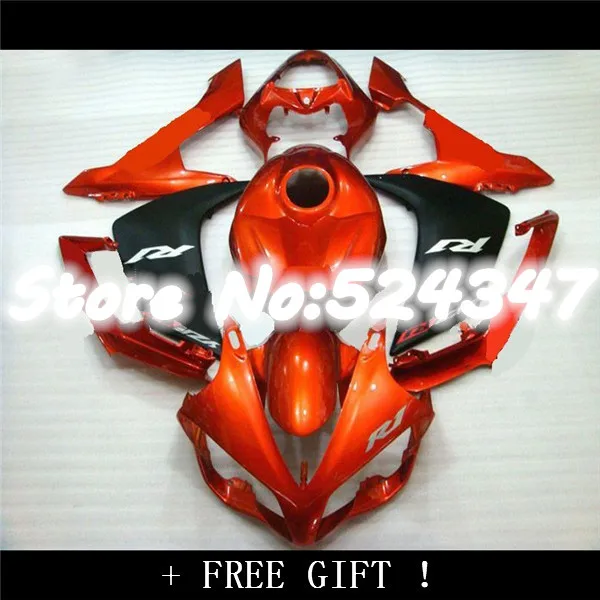 

Fairings YZFR1 2007-2008 2008 Red Black YZF R1 07-08 for Yamaha-Nn