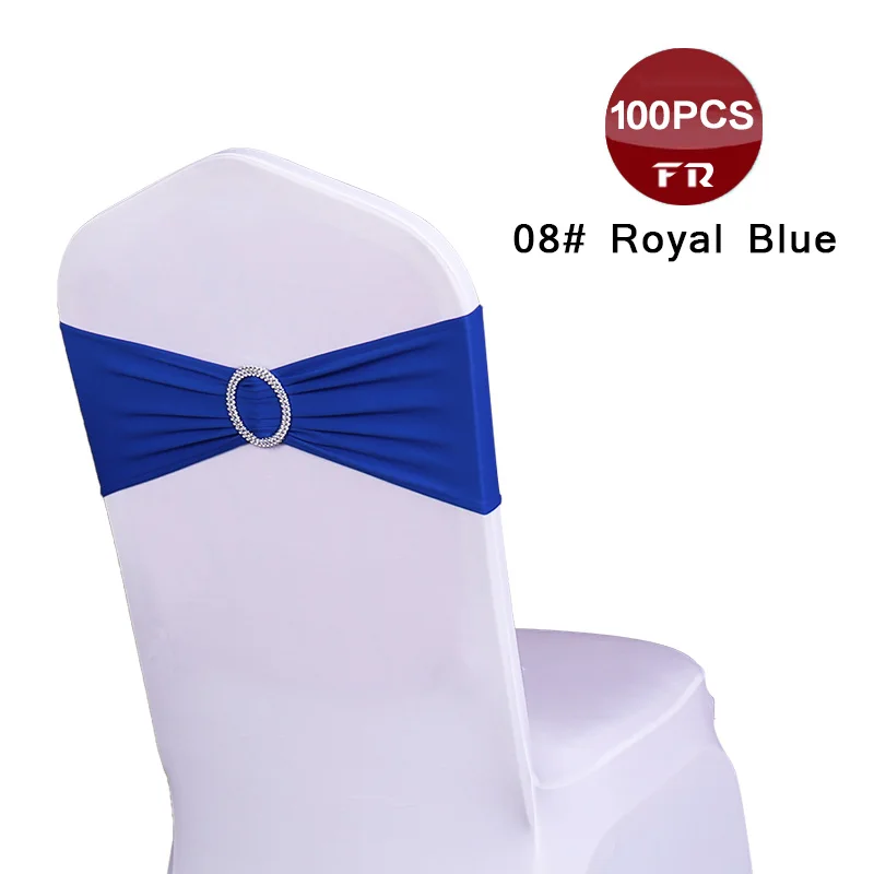 Отправка из Германии 100 шт. полиэстер лайкра лента для стула с пряжкой свадьбы