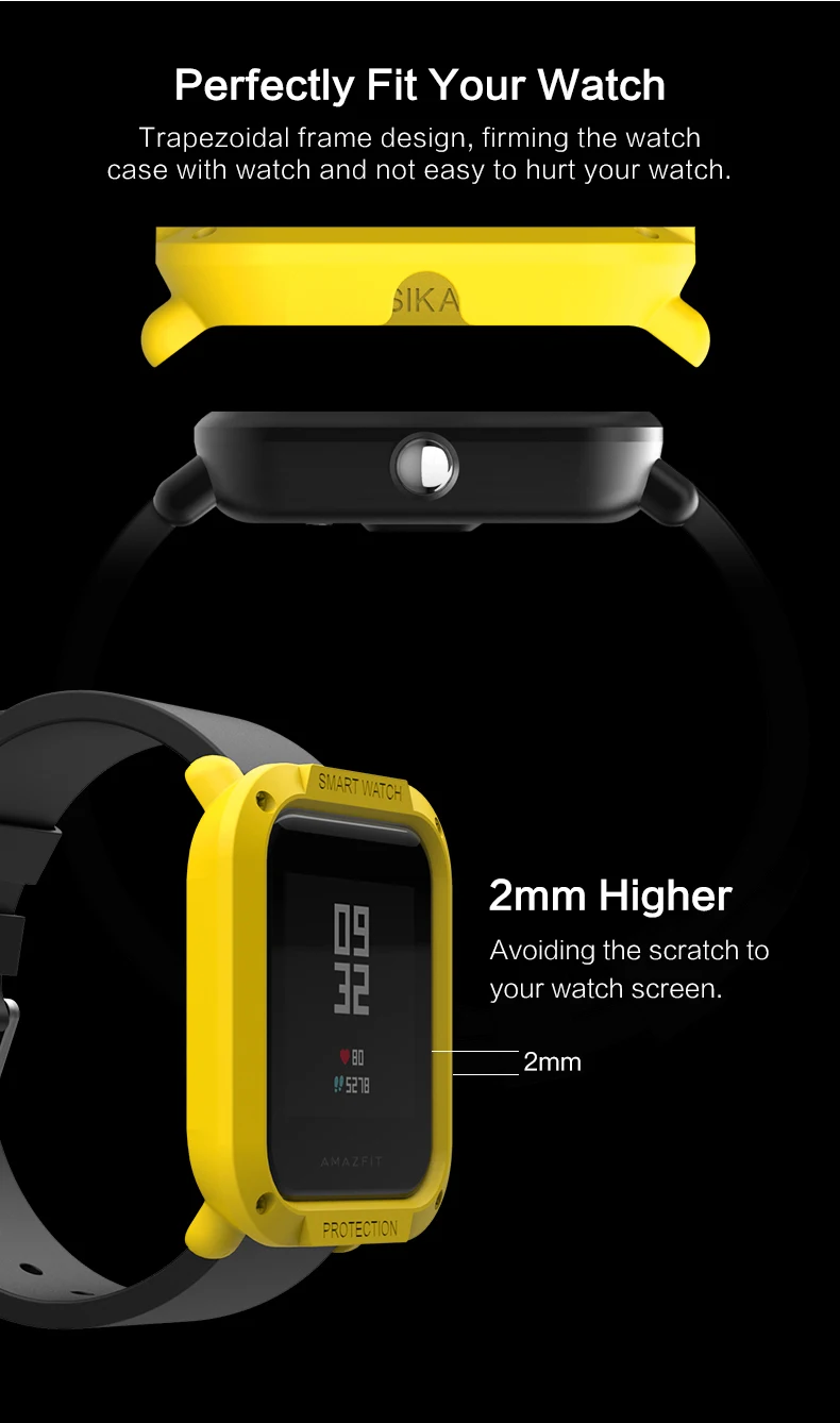 Жесткий защитный чехол для Amazfit Bip GTS GTR 42 мм 47 мм протектор для часов Huami Bip Lite аксессуары для умных часов SIKAI