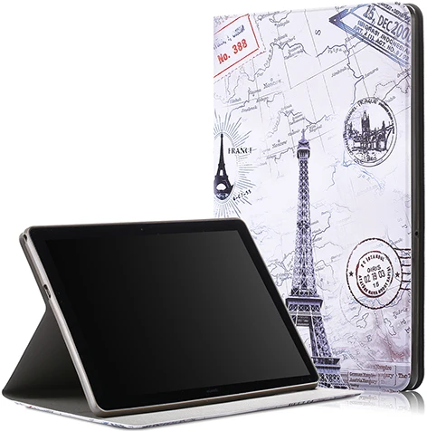 PC-TPU10 PU кожаный чехол для Huawei MediaPad T5 10,1 дюймов планшет Мягкий ТПУ задняя крышка для Huawei Медиа Pad T5 10 чехол AGS2-W09/L09/L03/W19 - Цвет: PC-TPU10