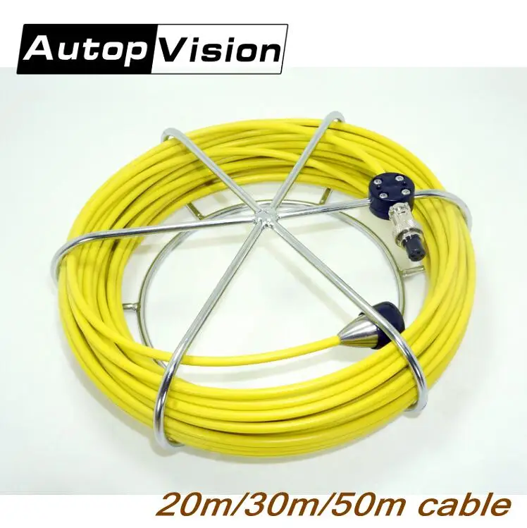 Pipeline Plumbing Snake Camera Head 20m 30m 50m cable