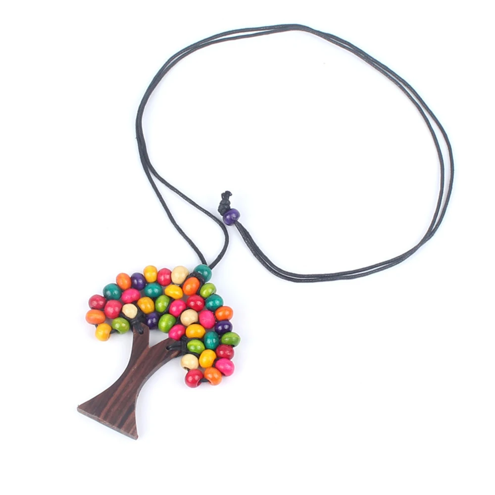 Девушка ожерелье Бохо Дерево жизни чокер подвеска ювелирные изделия Длинные