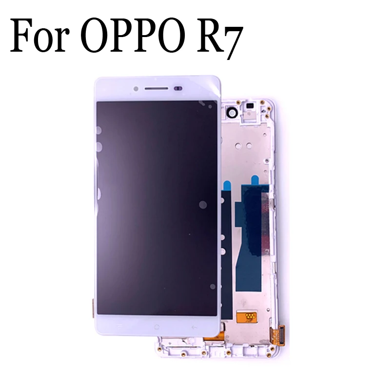 Запасные части для OPPO R7 r7 ЖК-экран 100% Оригинальный ЖК-дисплей + кодирующий