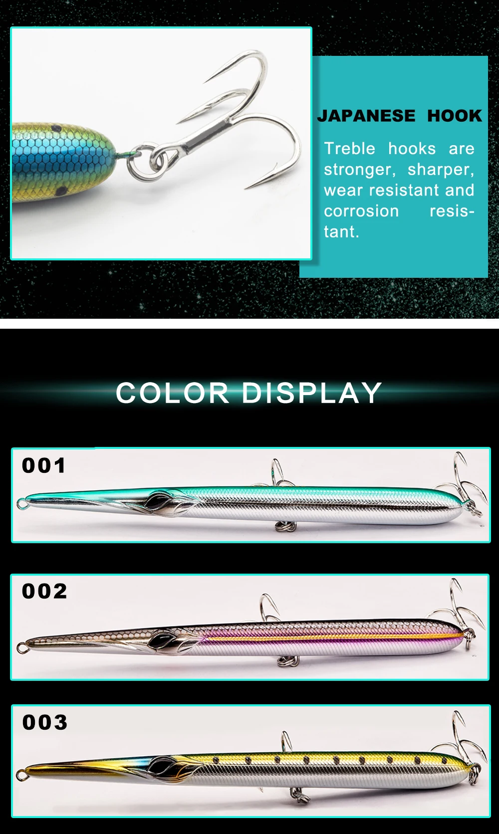 Hunthouse stylo 210 рыболовные приманки карандаш 16 см/18 г 18 см/24g 205 мм 31/36 г длинный Литой карандаш stickbaits плавающий оседающая на дно приманка иглы