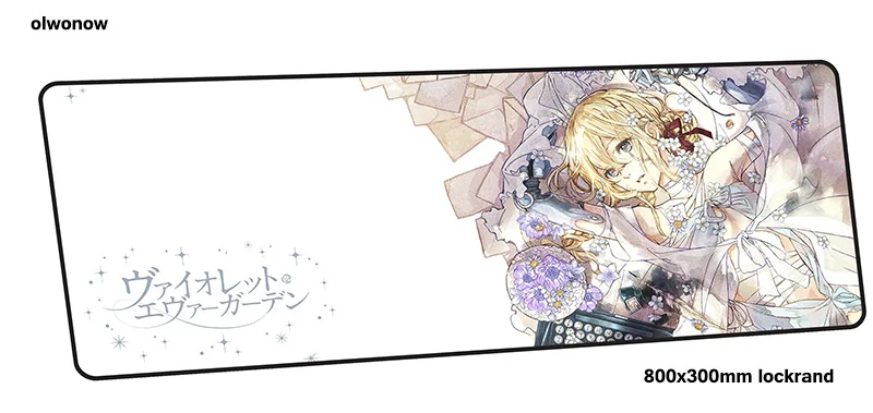 Violet evergarden Коврик Для Мыши Компьютерный геймер Коврик для мыши 800x300x2 мм великолепный Коврик Для Мыши Эргономичный гаджет офисный стол коврики