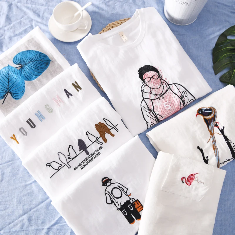 7 видов цветов новый стиль летняя футболка Мужская брендовая модная мужская