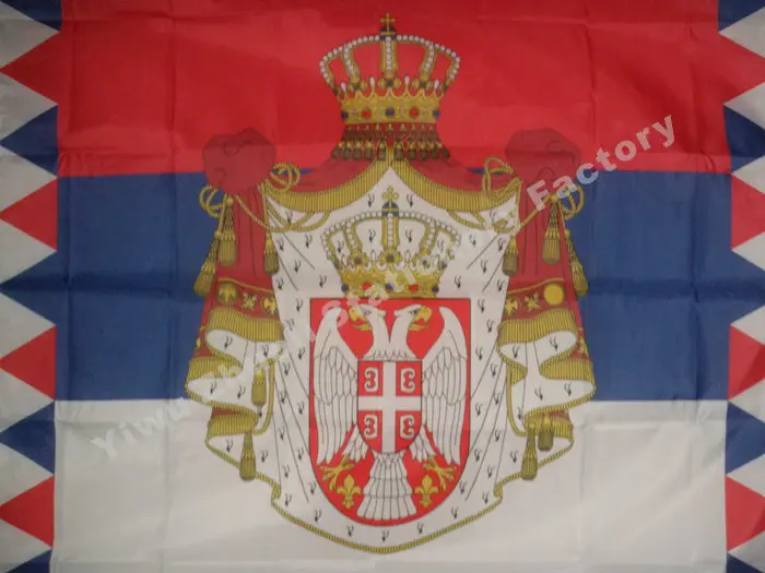 Флаг Президента Сербии 120x см (4x4 фута) г 100D полиэстер двойная прошивка Высокое