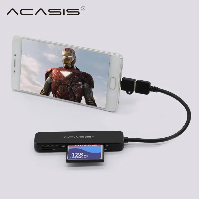 Кардридер Acasis USB 3 0 устройство для чтения карт памяти SD Micro TF CF MS Compact Flash Card адаптер