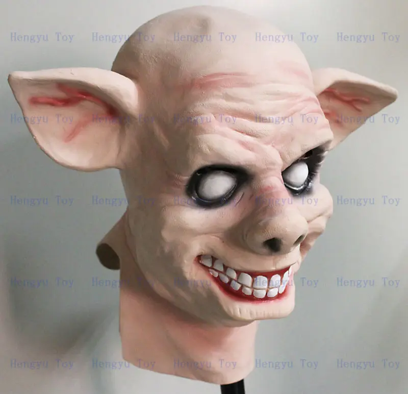Страшно вечерние Карнавальная маска свинья ужас животных латексные маски на