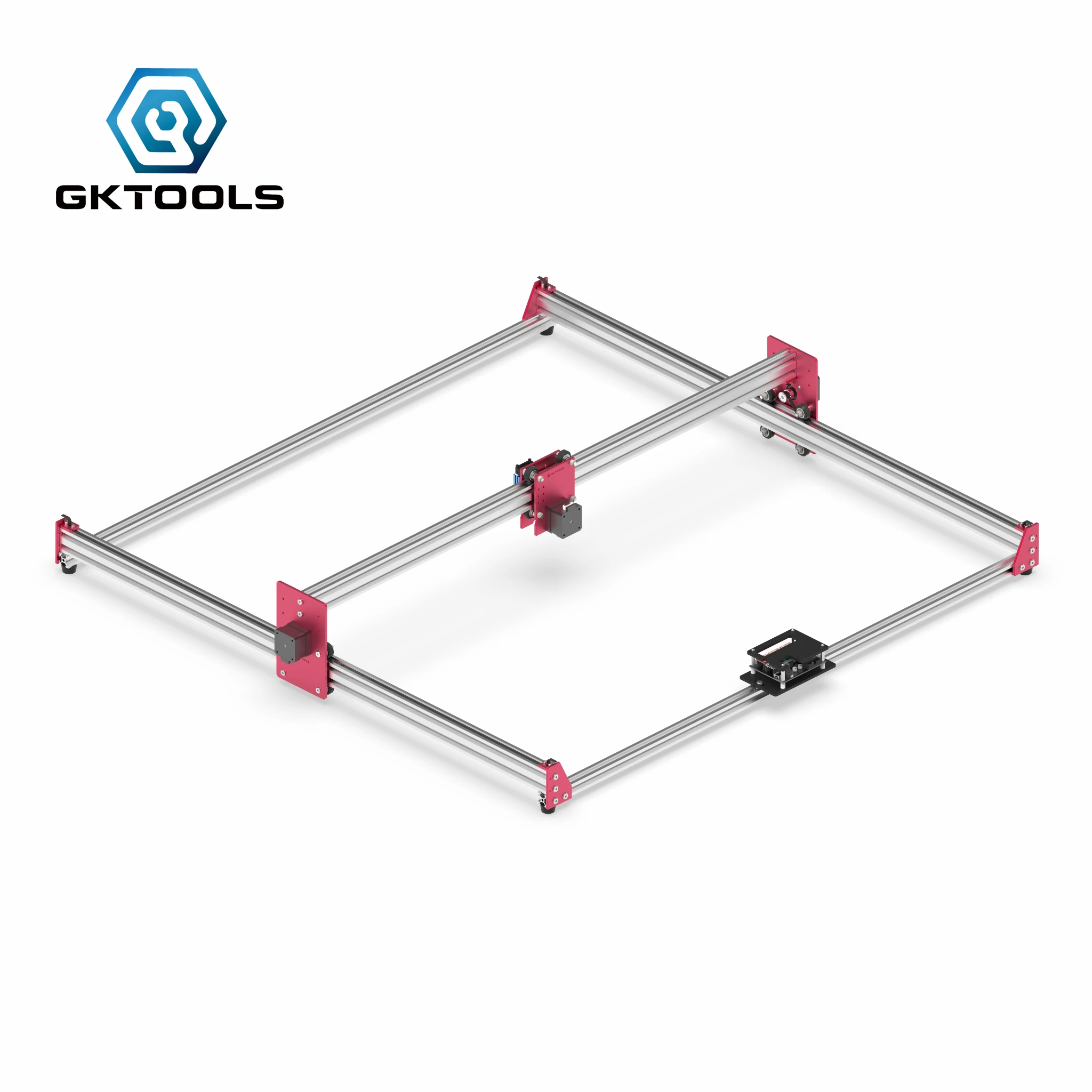 GKTOOLS 100x100 см DIY ЧПУ GRBL хобби мини лазерная резка лазерный гравер деревянный кожаный резак гравировальный станок PWM EleksMaker