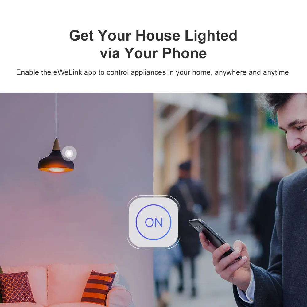 3 шт. Sonoff MINI DIY Smart Switch 10A 2 способа дистанционного управления Wifi переключатель