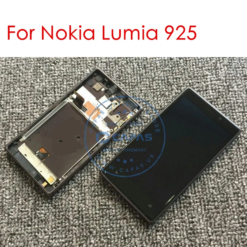 ЖК-дисплей и рамка для Nokia Lumia 925 сенсорная панель с цифровым преобразователем