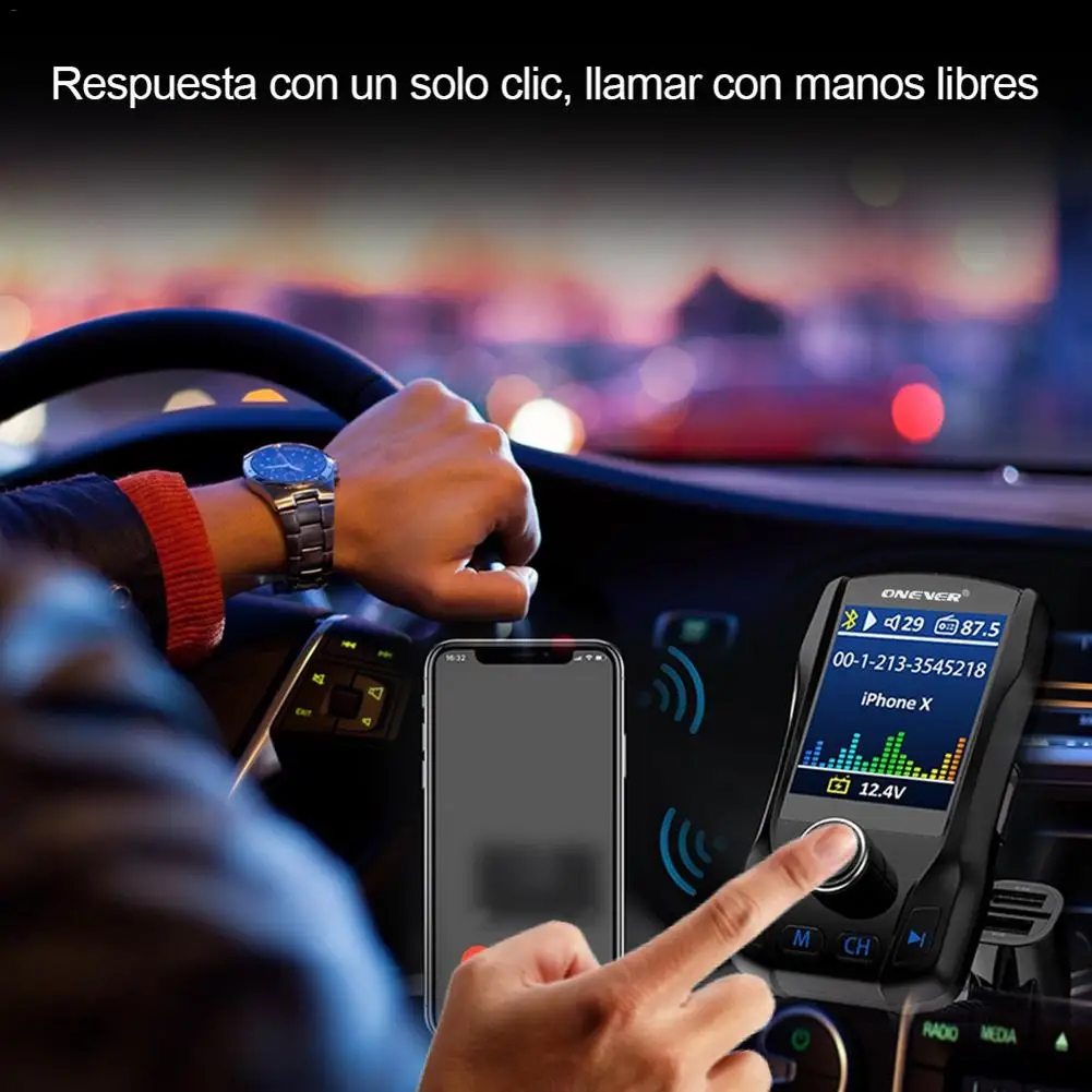 Автомобильный MP3-плеер FM модулятор mp3-плеер 12В-24В 2USB Авто fm-передатчик Bluetooth аудио