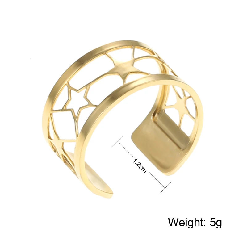 Простые Кольца Crem из нержавеющей стали свободный размер двухрядные кольца