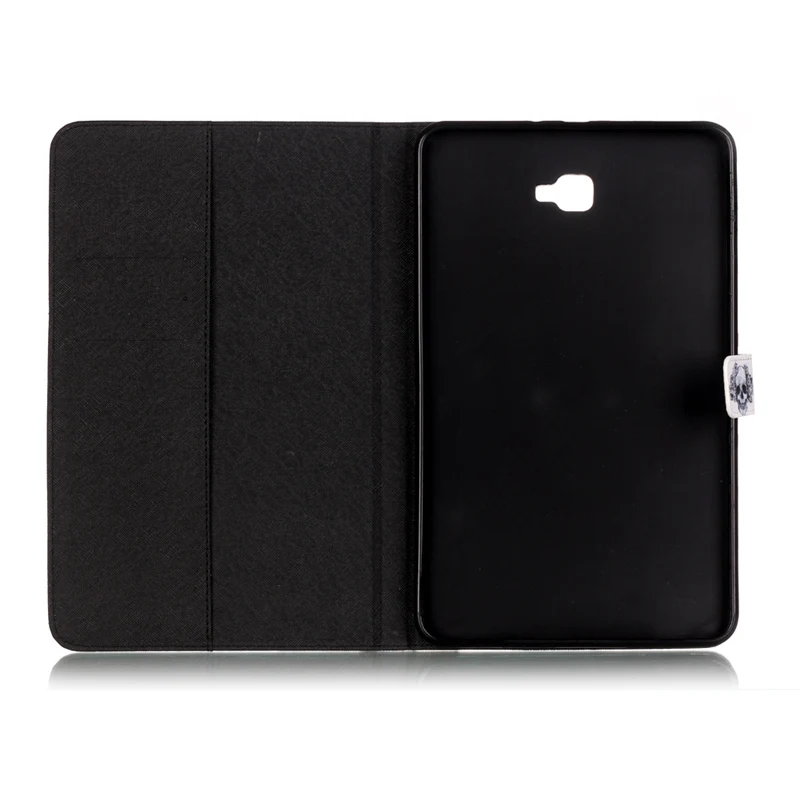 Soft Silicon Case for Samsung Galaxy Tab A 10.1 2016 T580 T585 Stand Cover PU Leather Fundas Painted | Компьютеры и офис