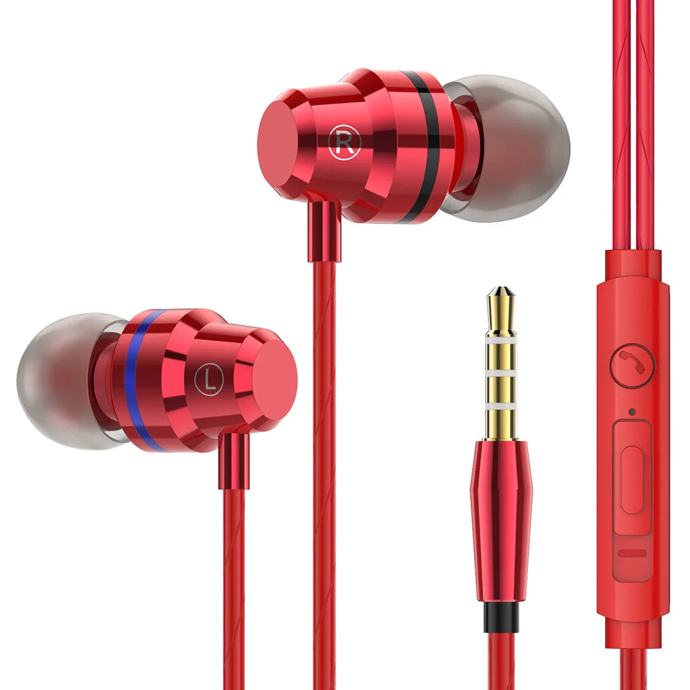 Наушники спортивные наушники с микрофоном HD HiFi супер бас стерео для мобильного