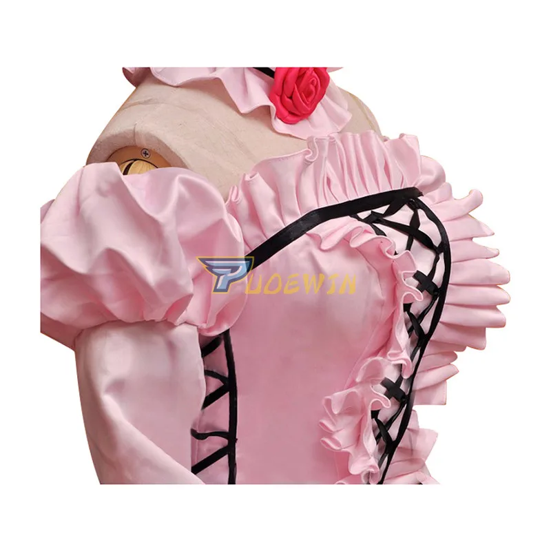 Платье чобит из аниме чобитцу розовый цвет костюм для косплея индивидуальный