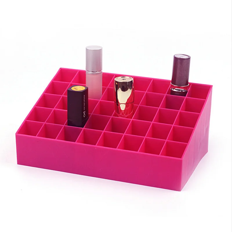 Mordoa 6 color 40 slot lipsticks lip balm show stand make-up organizer Nail polish box cosmetics mascara eyebrow pencil holder | Украшения